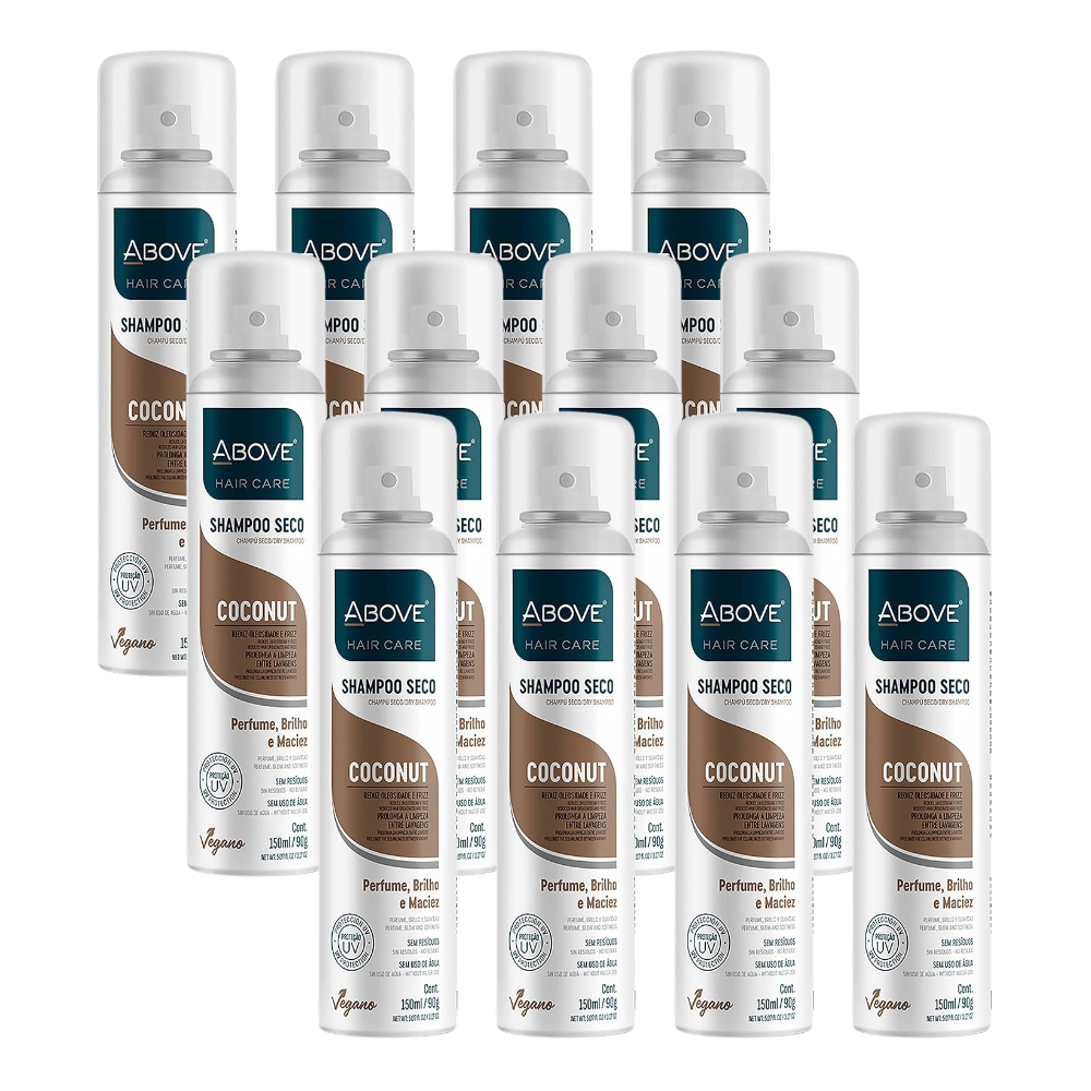 Shampoo a Seco Above 150ml Neutral Candy Coconut Fresh Monte seu Kit - Coconut - 12