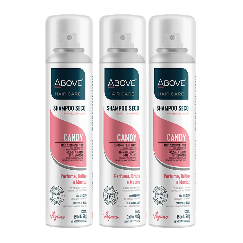 Shampoo a Seco Above 150ml Neutral Candy Coconut Fresh Monte seu Kit - Candy - 3