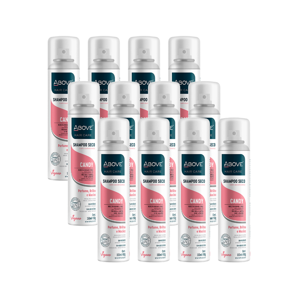 Shampoo a Seco Above 150ml Neutral Candy Coconut Fresh Monte seu Kit - Candy - 12