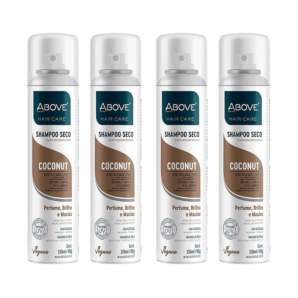 Shampoo a Seco Above 150ml Neutral Candy Coconut Fresh Monte seu Kit - Coconut - 4