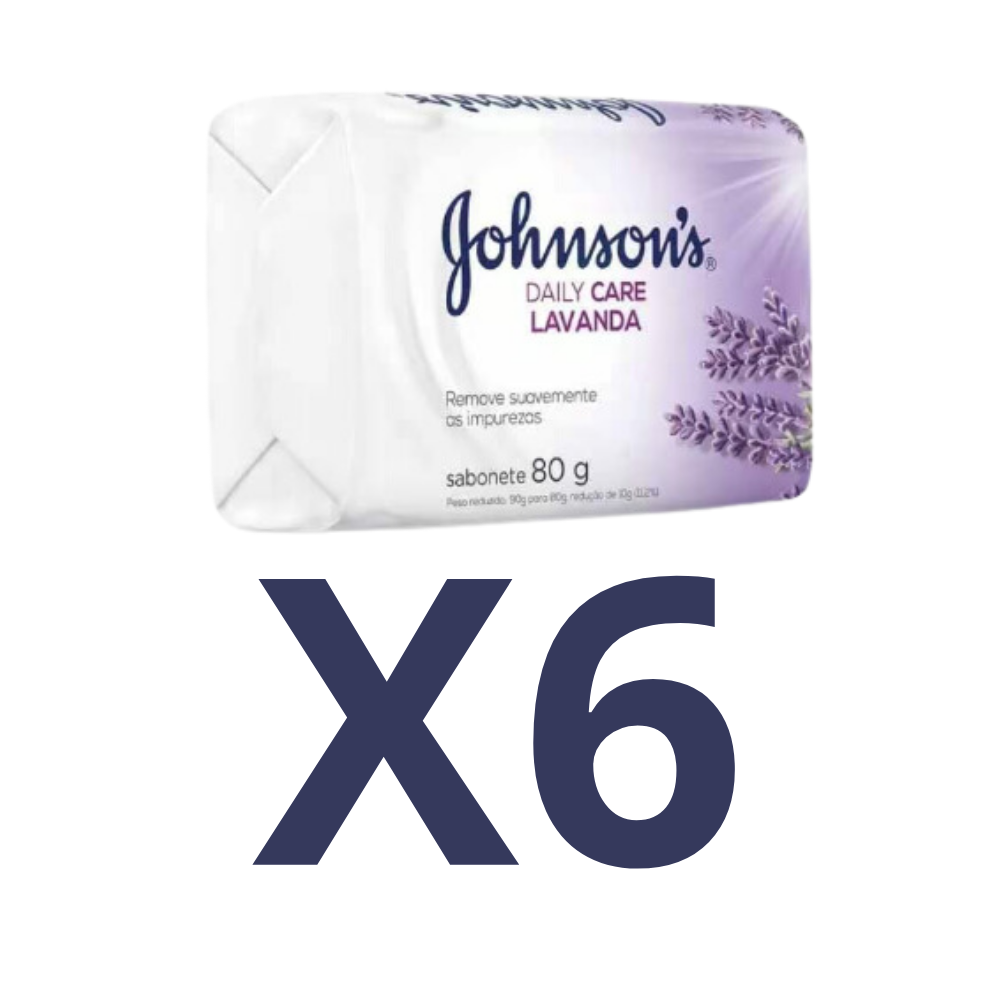 KIT 06 Sabonete Johnson Lavanda