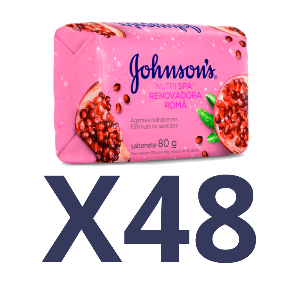 KIT 48 Sabonete Johnson Romã 80g