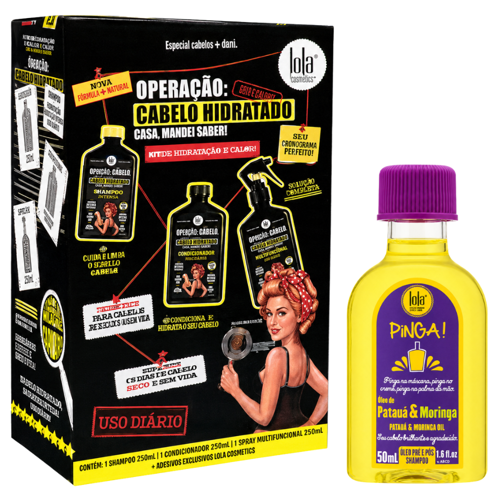 Kit Lola Morte Súbita +  Pinga! Patauá & Moringa 50ml