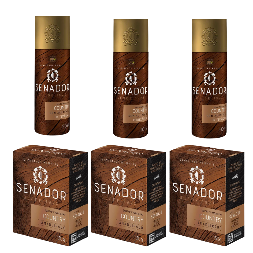 KIT Sabonete e Desodorante Senador Country