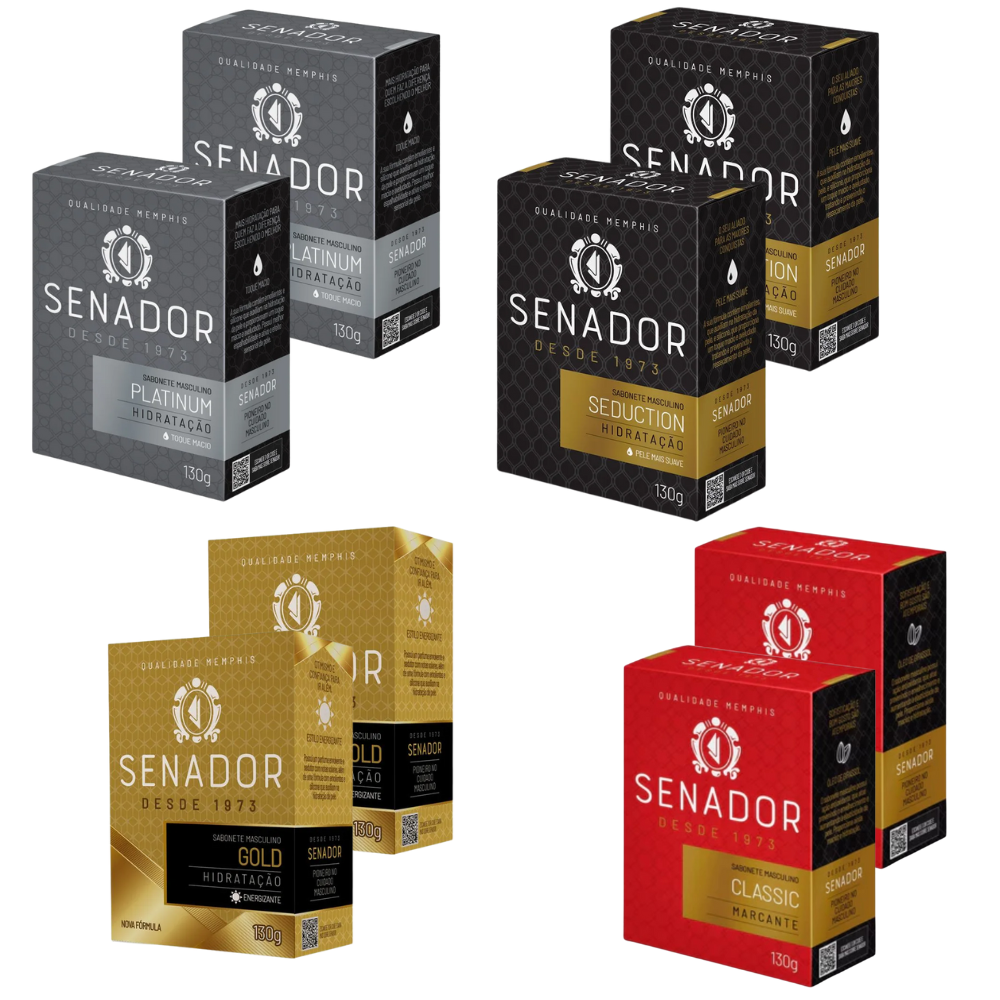 Kit 8 Sabonete Senador Mix 130g