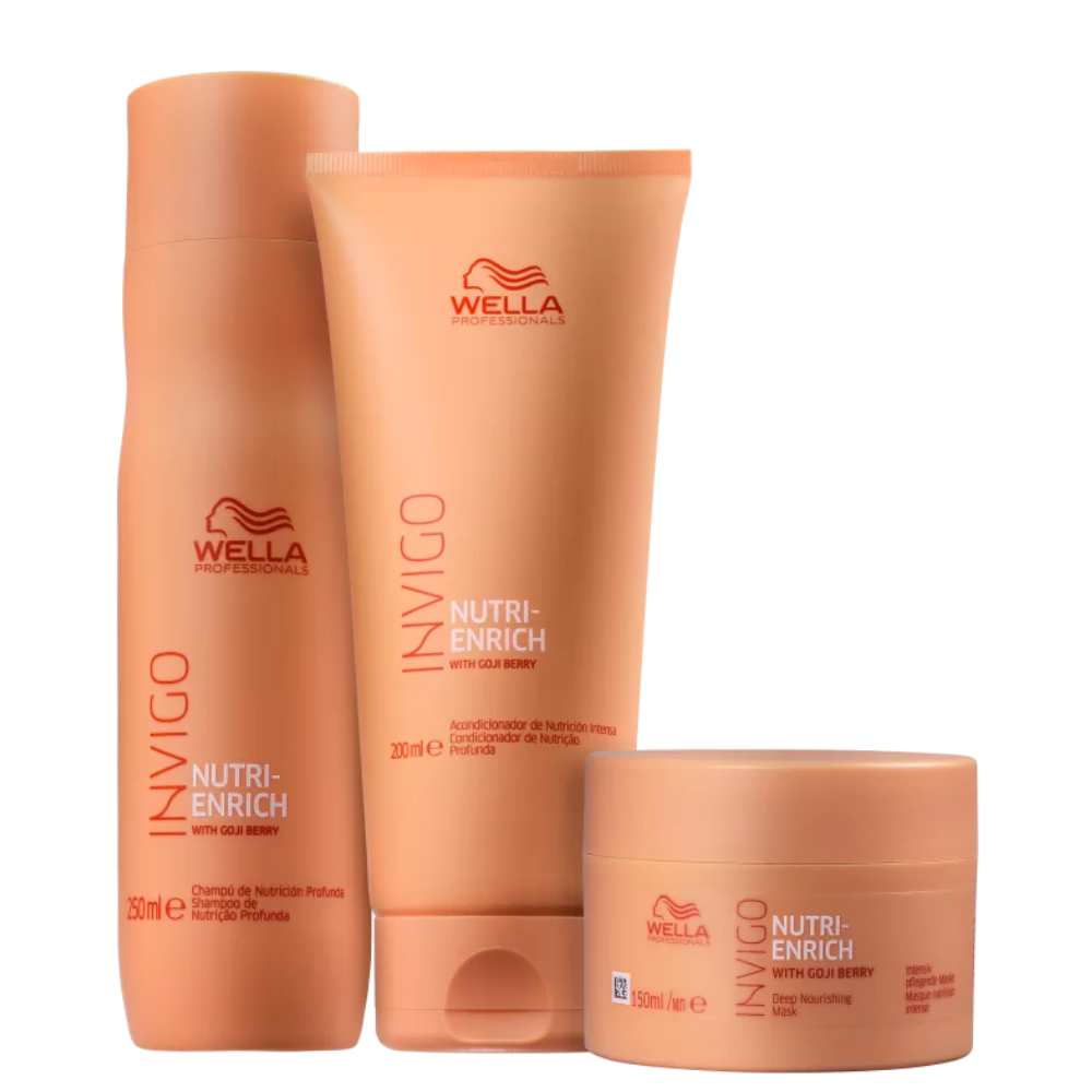 Kit Wella  Professionals Shampoo + Condicionador + Mascara de Tratamento Invigo Nutri-Enrich