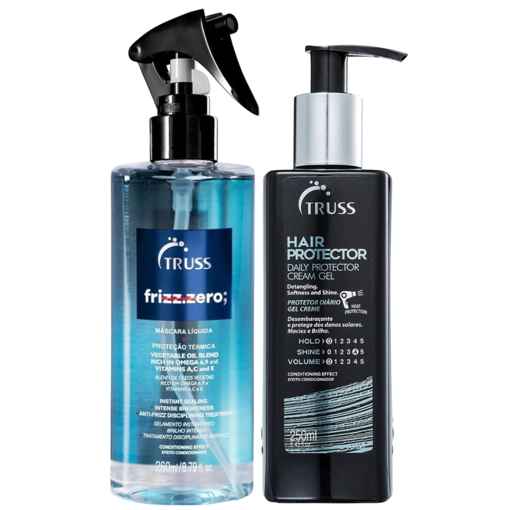 Kit Truss Mascara Spray Frizz Zero 260ml + Finalizador Hair Protector 250ml