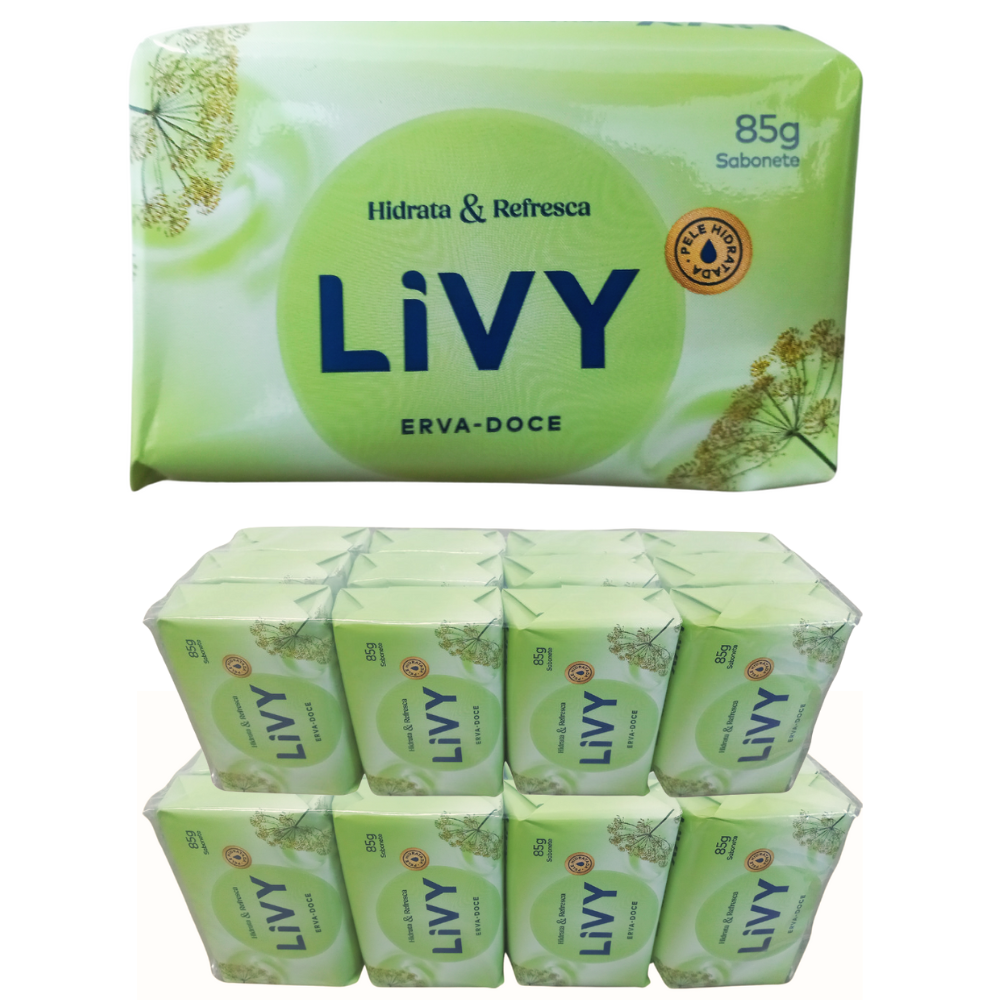 Sabonete Livy 85g Monte seu Kit Diversas Fragrâncias - Erva Doce - 24