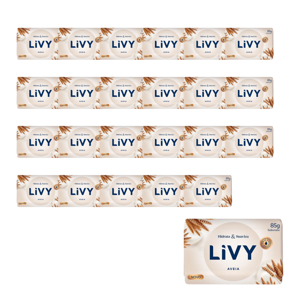 Sabonete Livy 85g Monte seu Kit Diversas Fragrâncias - Aveia - 24