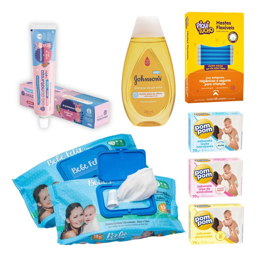 Kit Higiene Cuidados Bebê ML