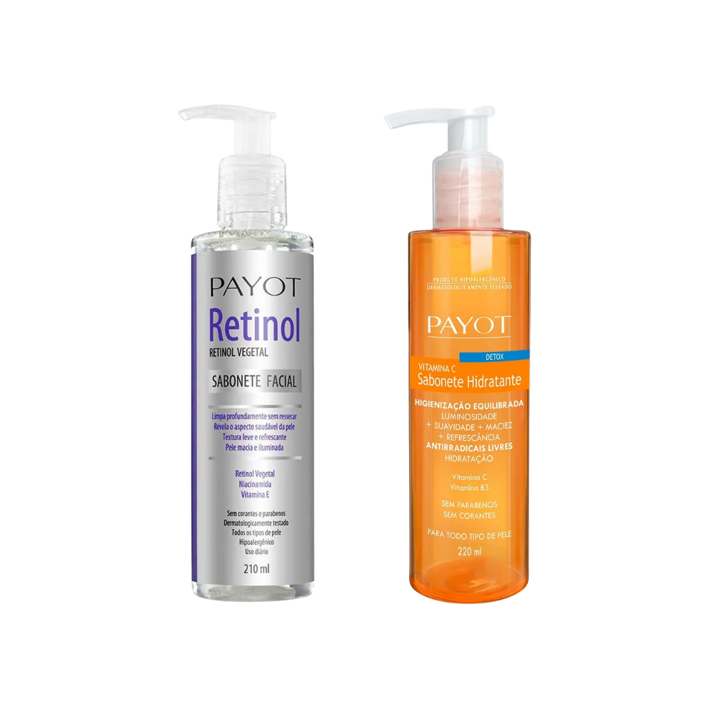 Kit Sabonete Liquido Payot Vitamina C e Retinol 210ml