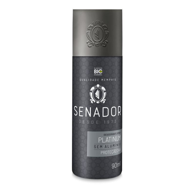 Desodorante Spray Senador Platinum 90ml