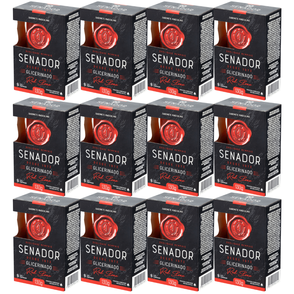 Sabonete Senador Monte seu Kit - RED STONE - 12