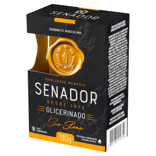 Sabonete Senador Glicerinado Sun Stone 130g