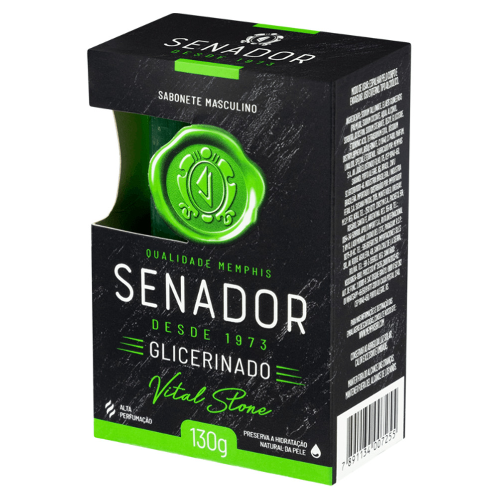 Sabonete Senador Glicerinado Vital Stone 130g
