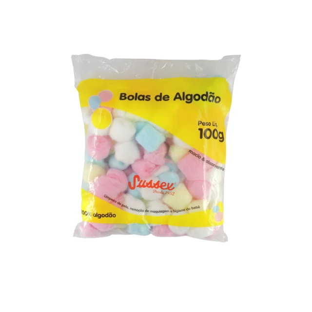 Algodão Sussex Bola Colorido 100g